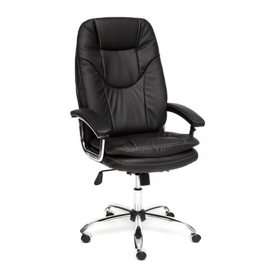 Кресло офисное TetChair «Softy Lux» (Иск. кожа рециклированая, черный)