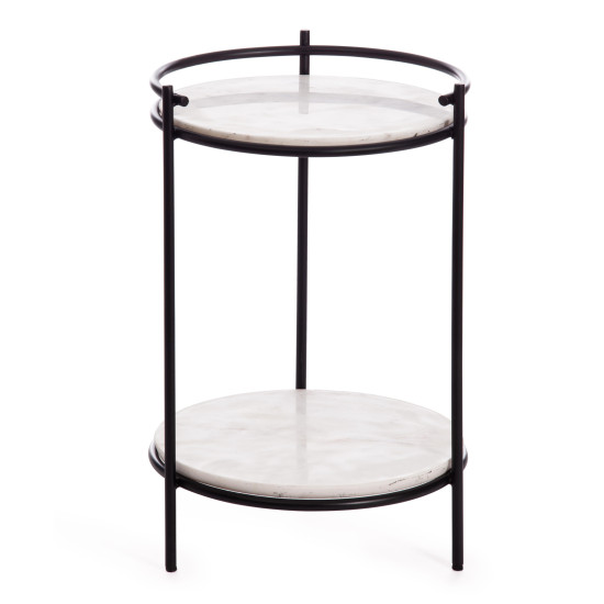 Столик кофейный Secret De Maison FASELIS ( mod. 11886 ) (черный/белый мрамор)