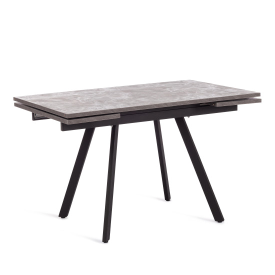 Стол VIGO ЛДСП/HPL/металл,  120 x 80 x 30 х 30 х 75 см, Гранит тёмный/чёрный