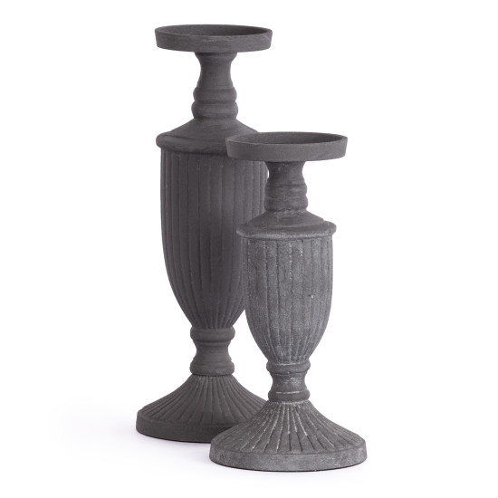 Набор подсвечников Secret De Maison GLOSI ( mod. LS-0158 )  металл: железо, 12 х 12 х 35 см, 12 х 12 х 28 см, серый