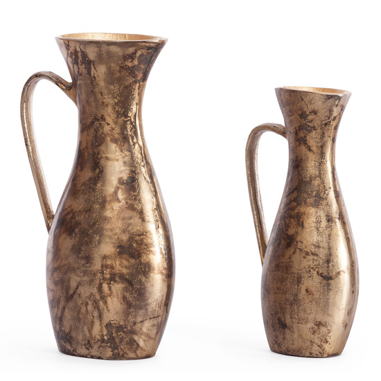 Набор ваз Secret De Maison BUFAMELA ( mod. LS-0227 )  металл: аллюминий, 10 х 15 х 27 см, 12 х 19 х 32 см, золотой