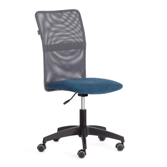 Кресло START флок/ткань, синий/серый, 32/W-12