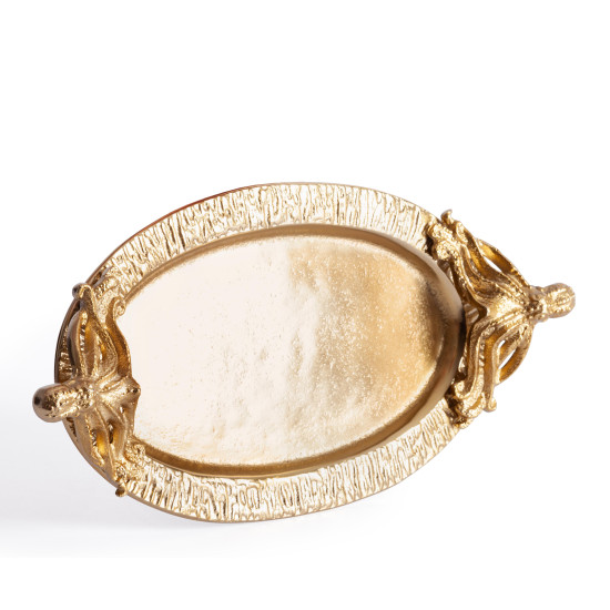 Поднос Secret De Maison OCTOPUS2 ( mod. 9310 ) алюминиевый сплав, 35,5x19x7,5 см, золото/gold