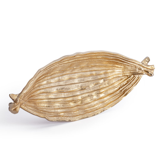 Блюдо Secret De Maison LEAF3 ( mod. 9733 ) алюминиевый сплав, 15,5x43x5 см, золото/gold