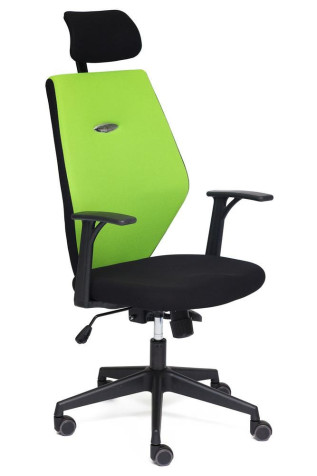 Кресло компьютерное «Ринус-6» (Rinus-6 green) (Чёрно-зелёная ткань)