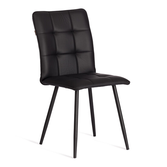 Стул обеденный Bari LT, экокожа, черная, 41х55х89 см