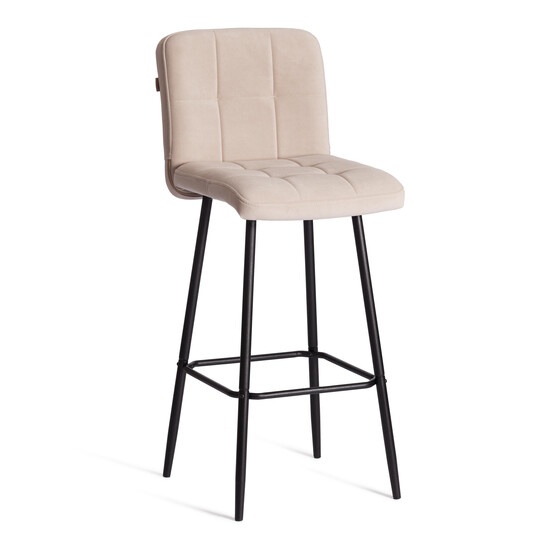 Барный стул  Medeo/Медео велюр, бежевый, 7, 45х56х113 см