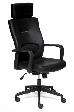 Кресло компьютерное «Модерн-10» (Modern-10) (Искусственная чёрная кожа)