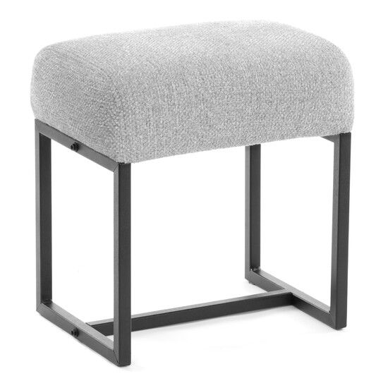 Пуф Charli Lux/Чарли Люкс велюр/букле, VT shape silver