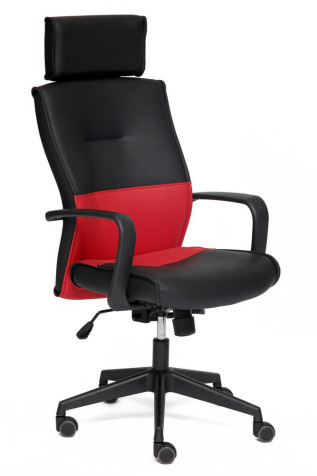 Кресло компьютерное «Модерн-1» (Modern-1 Red) (Чёрно-красная искусственная кожа)