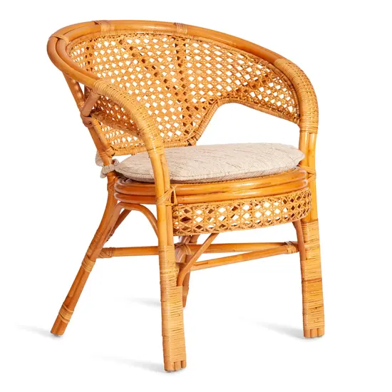 Кресло "PELANGI" 02/15 B /с подушкой/ Мед