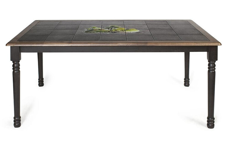 Стол обеденный с плиткой СТ 3760 венге (Дерево венге)