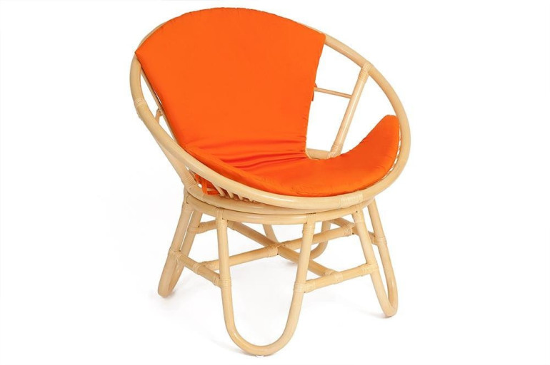 Кресло ротанговое «Фламинго» (Flamingo) + Подушка (Натуральный Фламинго)