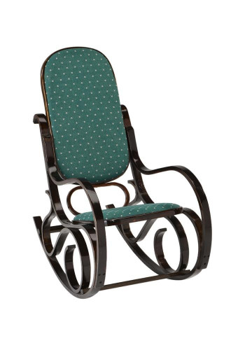 Кресло-качалка плетёное RC-8001 (Роял Грин) (Орех кресло-качалка)