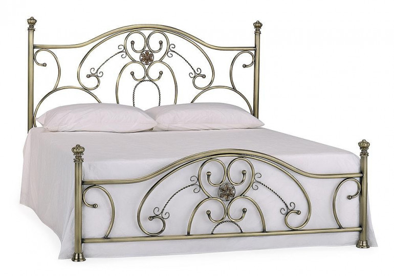 Кровать двуспальная «Элизабет» (Elizabeth) + основание (Античная медь (160 x 200см)