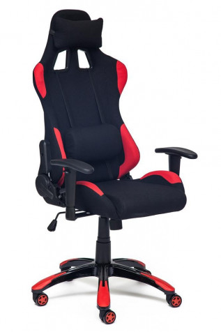 Кресло компьютерное «Айгир» (iGear) (Чёрная + красная ткань)