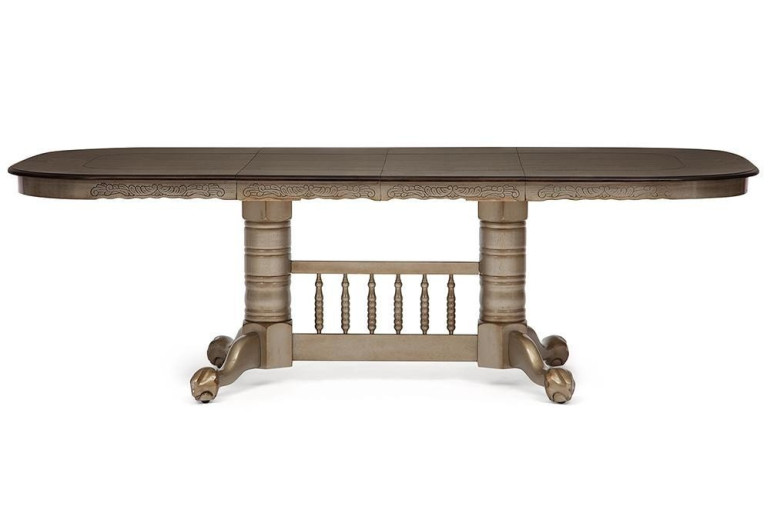 Стол обеденный овальный 4296 CCC silver gold (Серебристо-золотой)