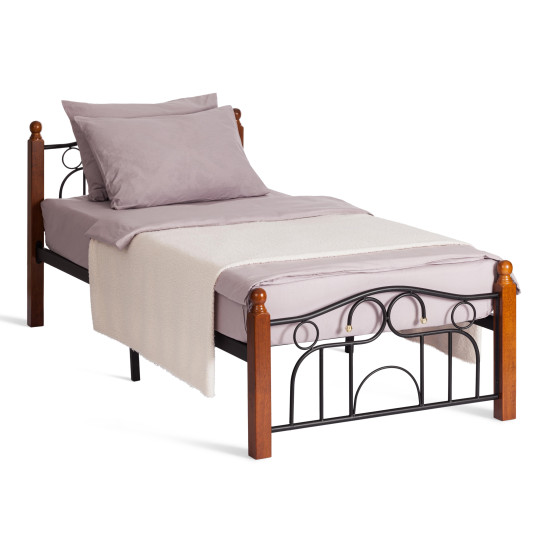 Металлическая кровать AT 808 (металлический каркас) + металлическое основание (90см x 200см)