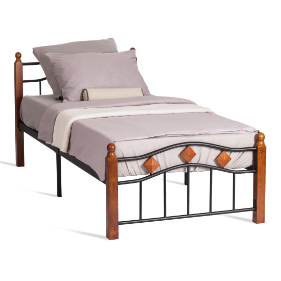 Кровать кованая AT 126 (металлический каркас) + металлическое основание (90см x 200см)