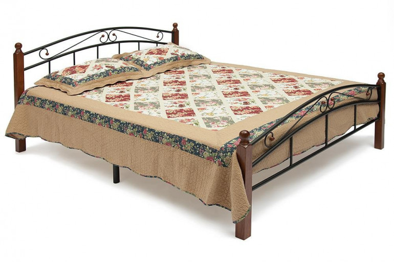 Кровать AT 8077 (металлический каркас) + деревянное основание (160см х 200см)