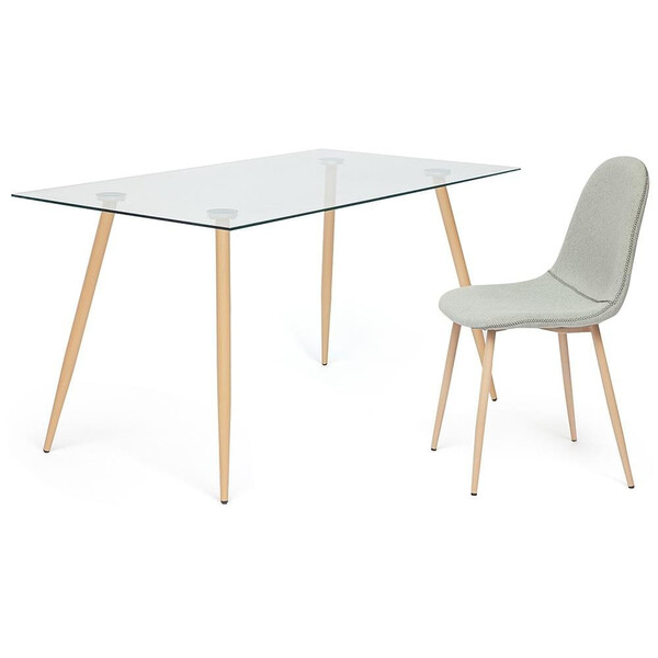 Стол со стеклянной столешницей «Sophia» (mod. 5003) (Прозрачный) фото № 5