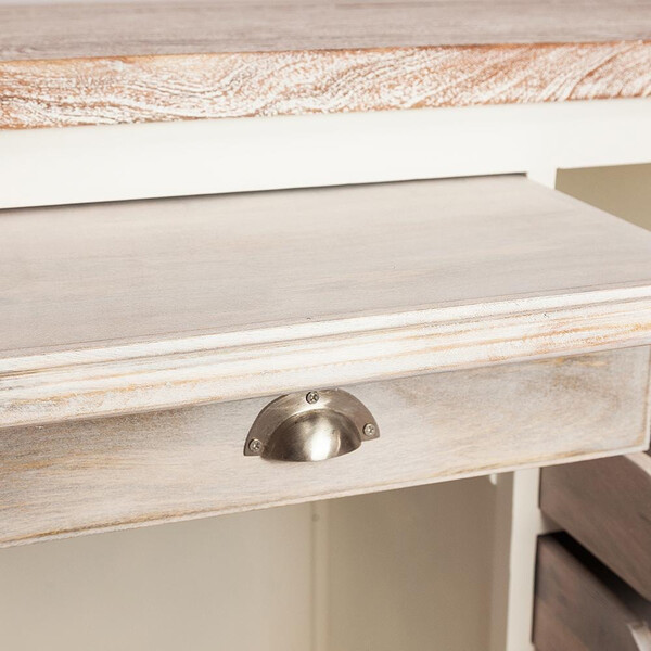 Кухонный остров Secret de Maison Riviera/Ривьера (мод. 2248A) массив манго, 155х85х95см, античный белый/белый фото № 11