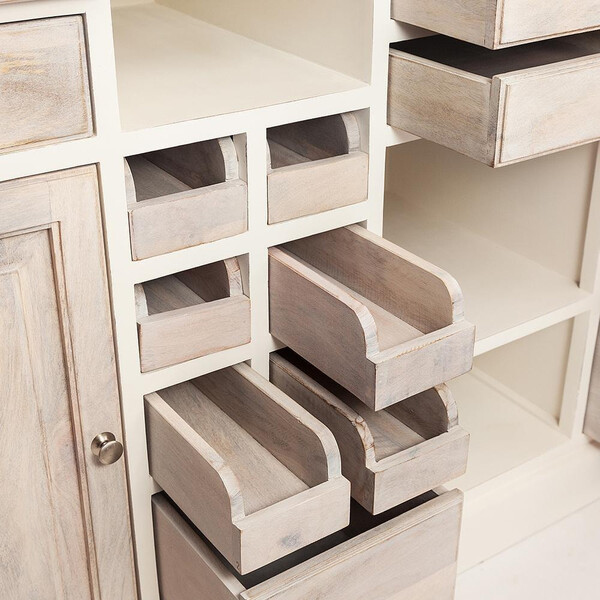 Кухонный остров Secret de Maison Riviera/Ривьера (мод. 2248A) массив манго, 155х85х95см, античный белый/белый фото № 12