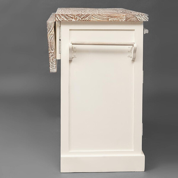 Кухонный остров Secret de Maison Riviera/Ривьера (мод. 2248A) массив манго, 155х85х95см, античный белый/белый фото № 5