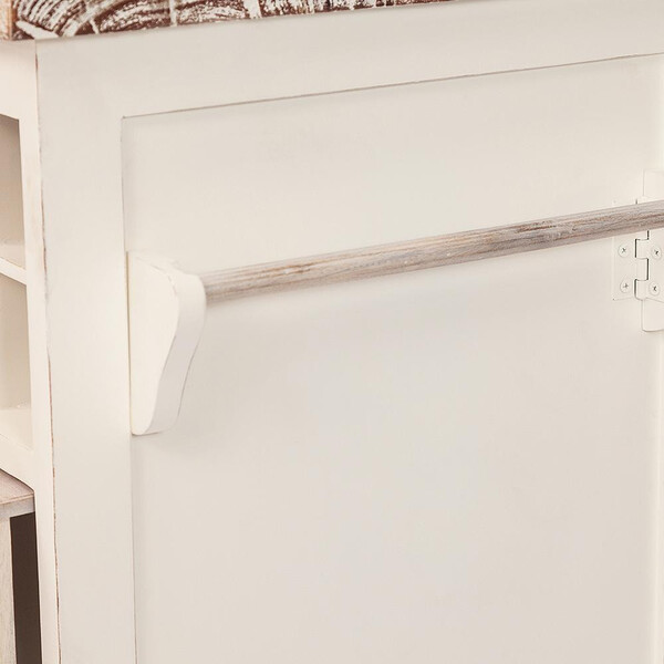 Кухонный остров Secret de Maison Riviera/Ривьера (мод. 2248A) массив манго, 155х85х95см, античный белый/белый фото № 9