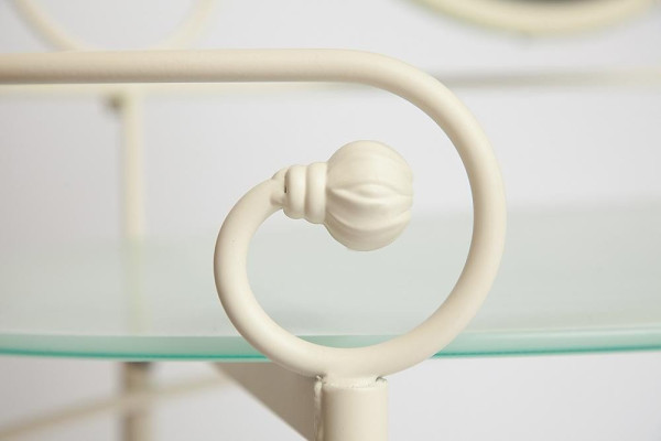 Туалетный столик с пуфом «Альберт белый» (Albert) (Античный белый) фото № 3