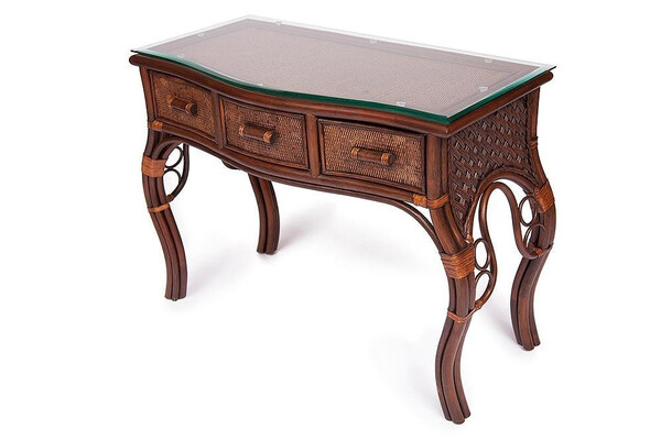 Туалетный столик «Андреа» (Andrea) натуральный ротанг (Пекан) фото № 4