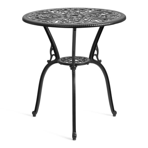 Комплект Secret de Maison Romance/Романс (стол+2 стула) алюминиевый сплав, D60/H67, 53х41х89см, черный фото № 2