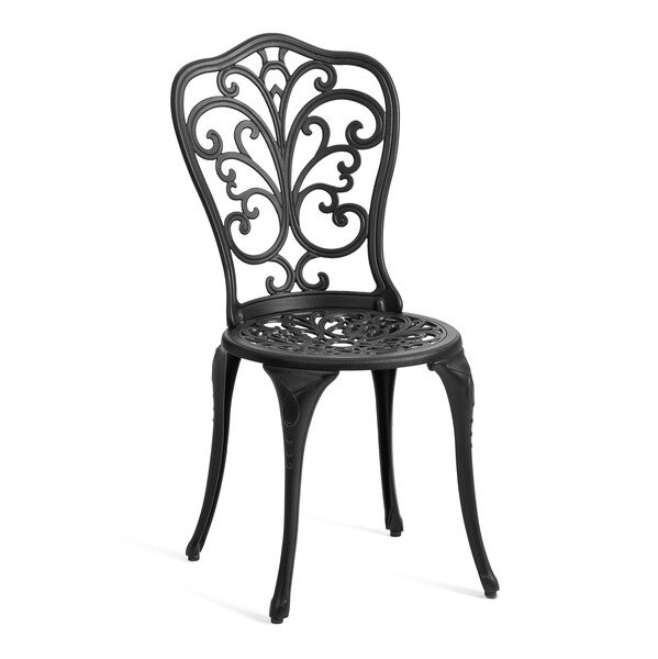 Комплект Secret de Maison Romance/Романс (стол+2 стула) алюминиевый сплав, D60/H67, 53х41х89см, черный фото № 7