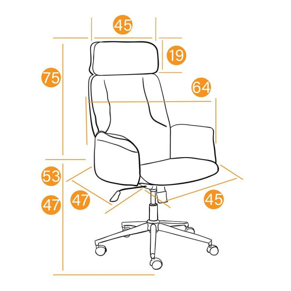 Кресло компьютерное TetChair «Charm» (Серая ткань) фото № 13