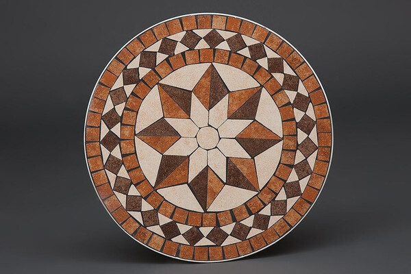 Кованый стол Secret De Maison «Ромео» (Romeo) (плитка «Звезда») (Белый) фото № 3