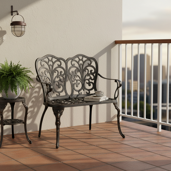 Скамейка Secret De Maison «Симфония» (Symphonie) (Бронза) фото № 12