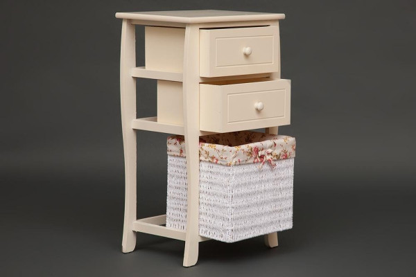 Тумба Secret De Maison «Arc 2» (Арк 2) HX16-827 S с корзиной и 2-мя ящиками (Белый) фото № 7