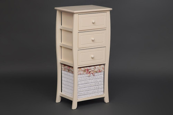 Тумба Secret De Maison «Arc 3» (Арк 3) HX16-828 S с корзиной и 3-мя ящиками (Белый) фото № 3