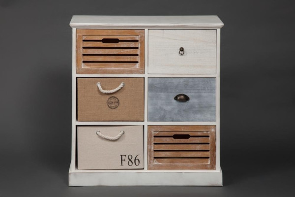 Тумба с 6 ящиками Secret De Maison «Maritime 6» (HX16-006NS) (Butter white (слоновая кость) фото № 6