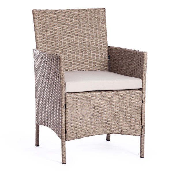 Комплект для отдыха «Лаундж сет» искусственный ротанг (210013 A Grey) (Серый) фото № 4