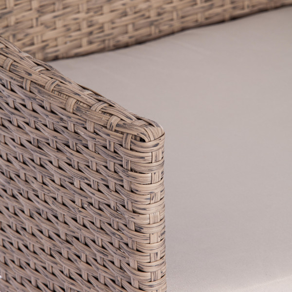 Комплект для отдыха «Лаундж сет» искусственный ротанг (210013 A Grey) (Серый) фото № 10