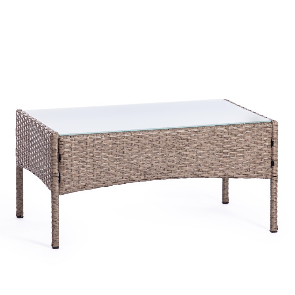 Комплект для отдыха «Лаундж сет» искусственный ротанг (210013 A Grey) (Серый) фото № 12