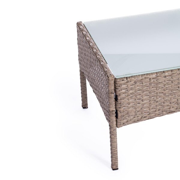 Комплект для отдыха «Лаундж сет» искусственный ротанг (210013 A Grey) (Серый) фото № 13