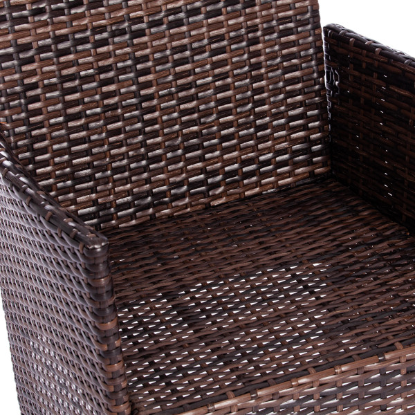 Комплект для отдыха «Лаундж сет» искусственный ротанг (210013 A) (Коричневый) фото № 5