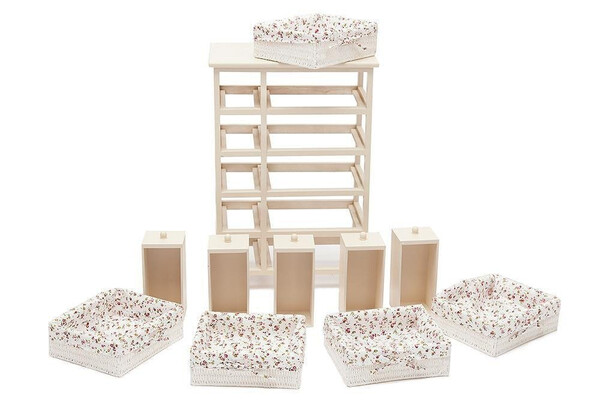 Комод Secret De Maison «Cabas» (Кабас) 4323 с 5-ю корзинами и 5-ю ящиками (Белый) фото № 3