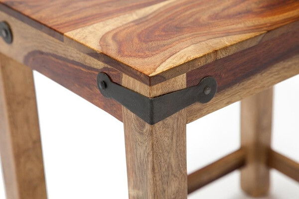 Набор табуреток/столиков Бомбей-0077 массив палисандра, 45х45х30/38х36х27/31х27х25см, натуральный фото № 4