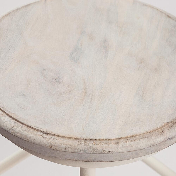 Стул барный Secret de Maison Riviera/Ривьера (мод. 2172) массив манго/металл, 34х34х75см, античный белый/белый фото № 2