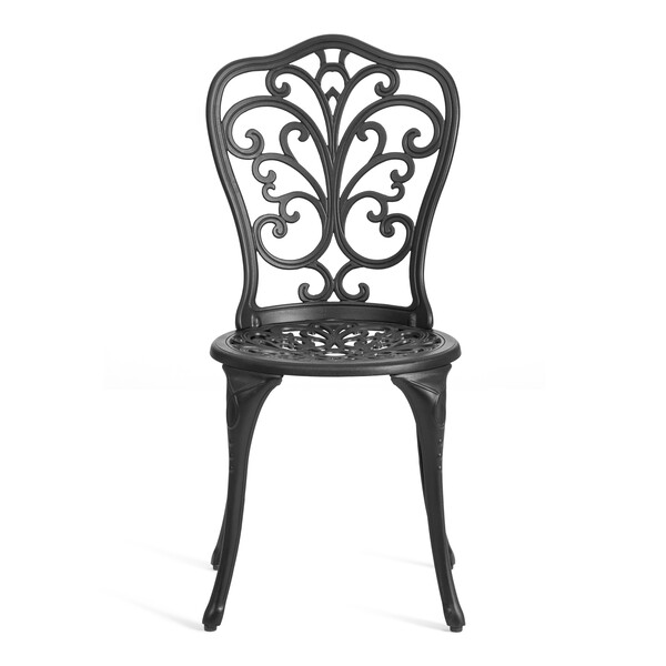 Стул Secret de Maison Mozart/Моцарт алюминиевый сплав, 53х41х89см, черный фото № 3