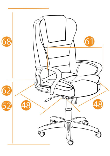Кресло «Барон» (BARON) (Искусственная коричневая перфорированная кожа 2 TONE) фото № 7