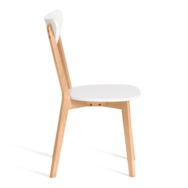 Стул обеденный «Макси» (Maxi Buk) (натуральный бук+белый) фото № 2